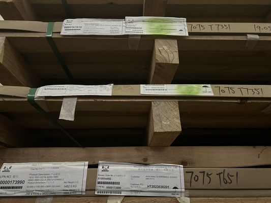 Resistenza alla corrosione 7075 T7351 Piastra di alluminio per aerei